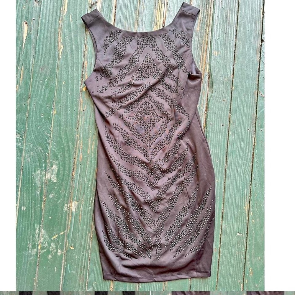 NikiBiki Womens Beaded embellished‎ Black Short Glam Sparkle Party